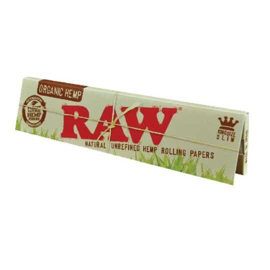 RAW King Size Classic Organic Hemp Slim - Caixa Completa (50 Livros)