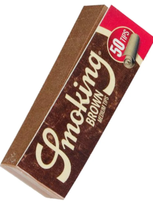 Filtros Smoking Brown Tips c/50 - Caixa Completa (50 blocos)