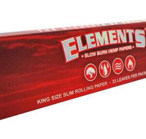 ElementsKingSizeSlimRed1.jpg Elements King Size Slim Red - Caixa Completa (50 Livros)