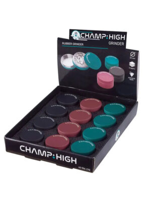 Grinder Champ High (Revestido a Borracha) 40mm - Preto