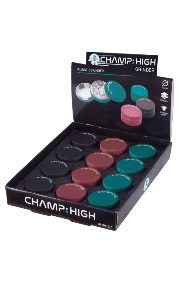 Grinder Champ High (Revestido a Borracha) 40mm - Roxo