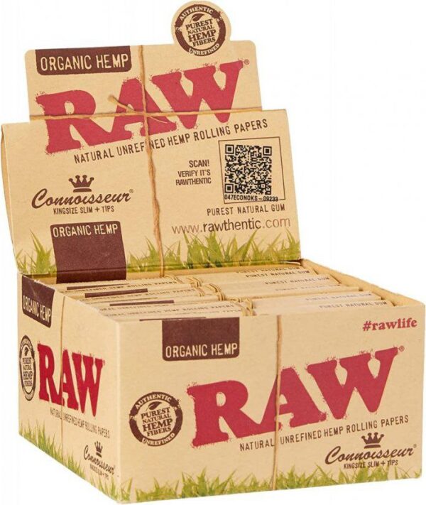 RAW King Size Classic Hemp Connoisseur - Unidade
