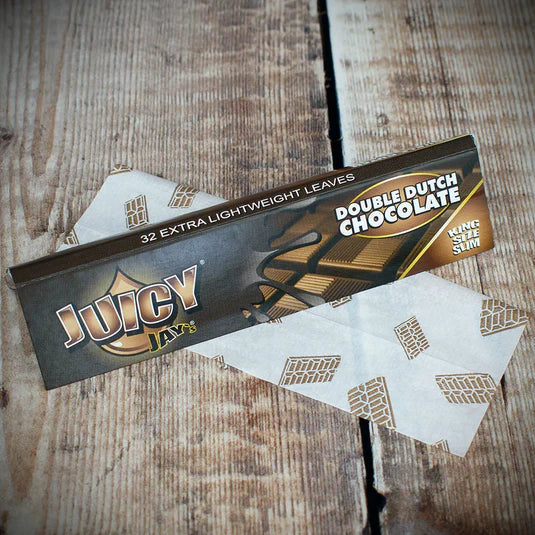 JuicyJayKSDoubleDutchChocolate2.jpg Juicy Jay King Size Double Dutch Chocolate (Chocolate Holandês)