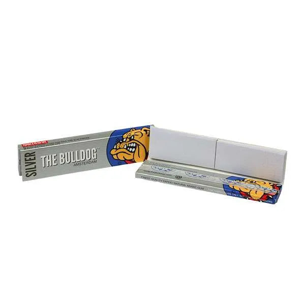 MortalhasBulldogSilver_tipsunidade.jpg Mortalhas Bulldog Silver King Size Slim + Filtros - Caixa Completa (24 Livros)