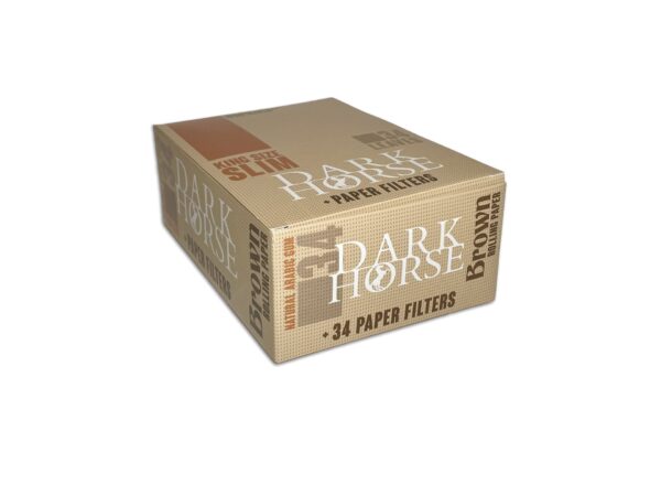 Mortalhas Dark Horse King Size Brown + Tips - Caixa Completa (24 Livros)