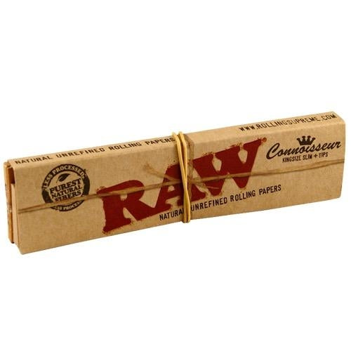 RAWRollingPapersClassicConnoisseurKingSizeSlimDisplay.jpg RAW King Size Classic Connoisseur - Caixa Completa (24 Livros)