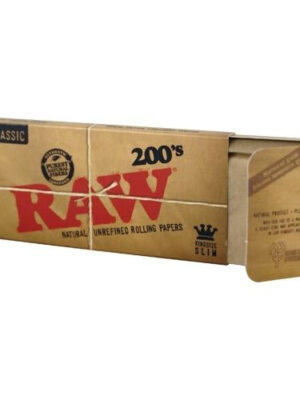 RAWRollingPapersClassicKingSizeSlim200Display.jpg RAW King Size Classic Slim 200's - Unidade