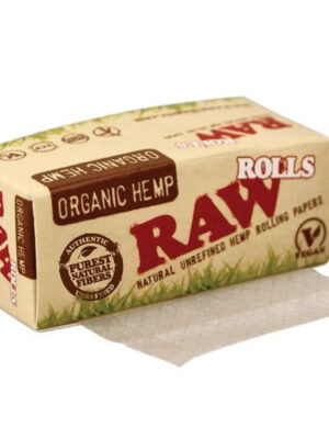 RAWRoloOrganicHemKSSlim5munidade.jpg Rolos RAW Hemp King Size Slim 5 metros - Caixa Completa (24 rolos)