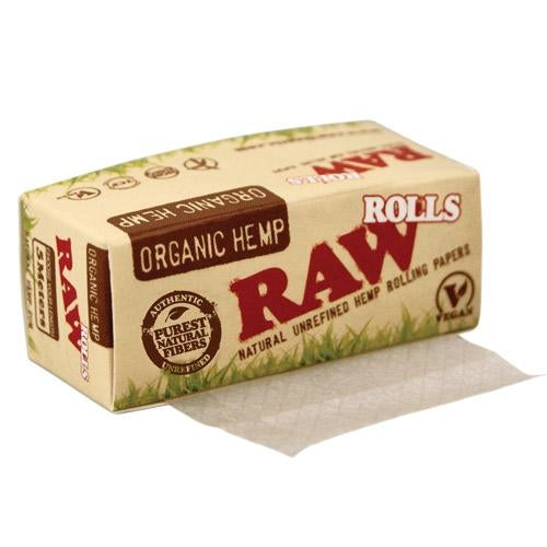 RAWRoloOrganicHemKSSlim5munidade.jpg Rolos RAW Hemp King Size Slim 5 metros - Unidade