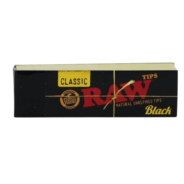 RAWTipsClassicBlackOriginalDisplay.jpg Filtros RAW Black Tips - Caixa Completa (50 blocos)