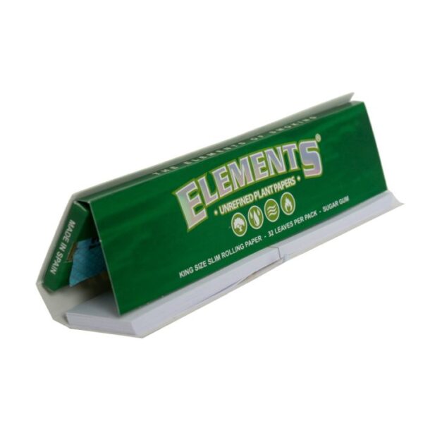 connoisseur-unrefinded-rolling-papers-tip-elements_1.jpg Elements King Size Green Connoisseur - Unidade