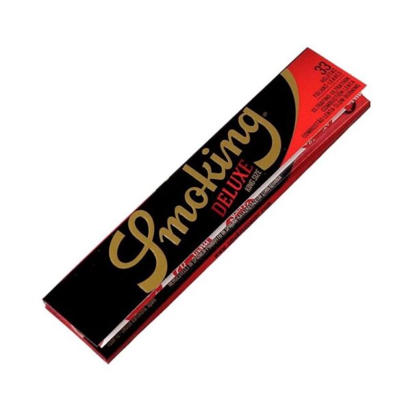 smoking-deluxe-king-size-papers-slim-black.jpg Smoking King Size deLuxe - Caixa Completa (50 Livros)