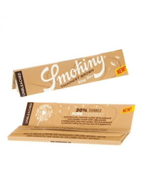smokingthinnestbrown.jpg Smoking King Size Thinnest Brown - Caixa Completa (50 Livros)